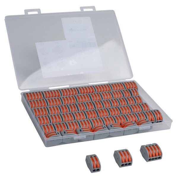 Main product image for 59-Pack Quick Lever Wire Nut Connectors Electrical Kit 2/3/4/5 Conductor Combination for 28-12AWG095-095